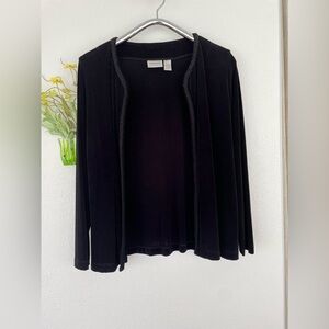 Chico's Travelers Braided Trim Jacket - Size 3